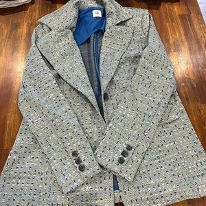 CAbi Gray and Blue Blazer